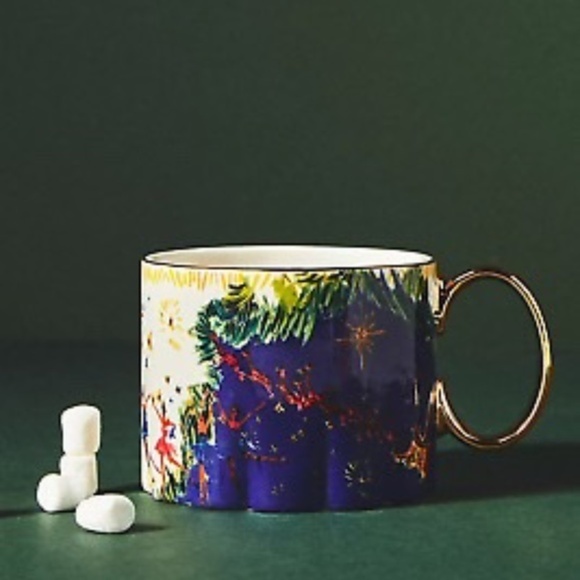 Anthropologie Pauline de Roussy de Sale Nutcracker Christmas Mug - Picture 1 of 2
